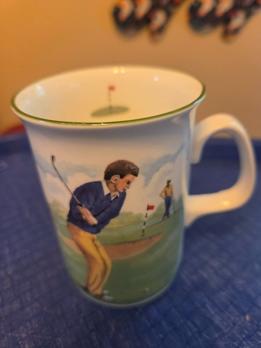 duchess made in England fine bone china golf themed mug
